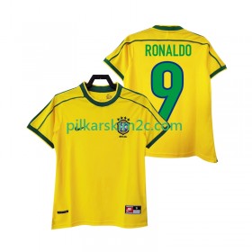 Koszulka Brazylia RONALDO 9 Retro Główna 1998 Koszulki Piłkarskie